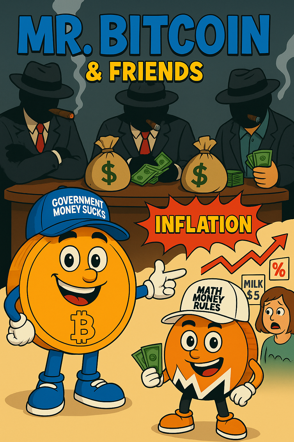 Mr. Bitcoin and friends promo poster